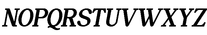 Perfect Mangue Slanted Font UPPERCASE