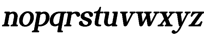 Perfect Mangue Slanted Font LOWERCASE