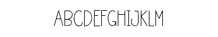 Perfect Minimalist Font UPPERCASE