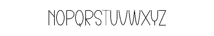 Perfect Minimalist Font UPPERCASE