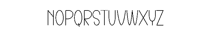 Perfect Minimalist Font LOWERCASE