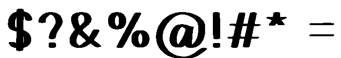 Perfect Monday Font OTHER CHARS