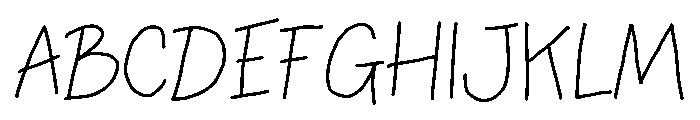 Perfect Rain Font UPPERCASE