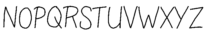 Perfect Rain Font UPPERCASE