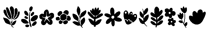 Perfect Saturday Dingbat Font UPPERCASE