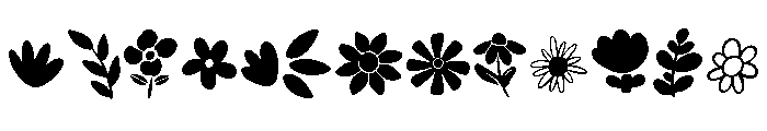 Perfect Saturday Dingbat Font UPPERCASE