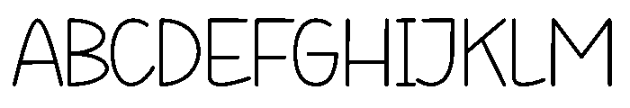 Perfect School Font UPPERCASE