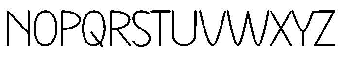 Perfect School Font UPPERCASE