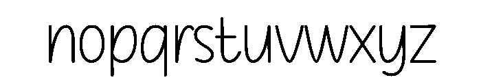 Perfect School Font LOWERCASE