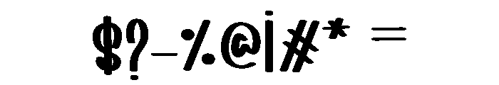 Perfect Sunrise Font OTHER CHARS