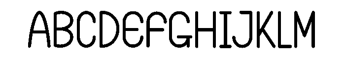 Perfect Thinking Font UPPERCASE