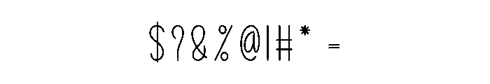 Perfect Typewriter Font OTHER CHARS