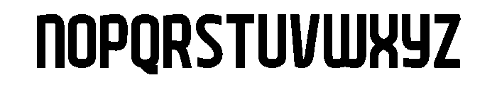 Perfect Xoliday Black Font LOWERCASE