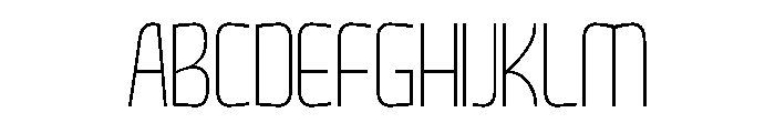 Perfect Xoliday Thin Font UPPERCASE