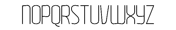 Perfect Xoliday Thin Font UPPERCASE