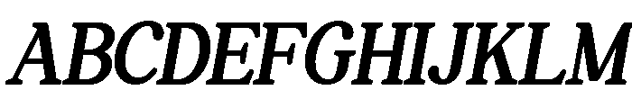 PerfectMangue-Slanted Font UPPERCASE