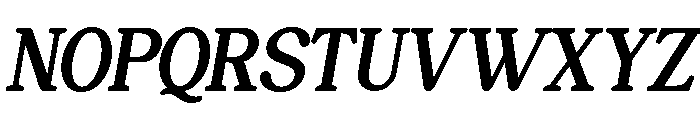PerfectMangue-Slanted Font UPPERCASE