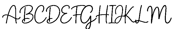PerfectSignature Font UPPERCASE