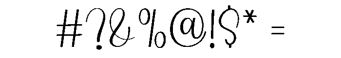Perfectly Alphabet Font OTHER CHARS