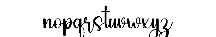 Perfectly Alphabet Font LOWERCASE