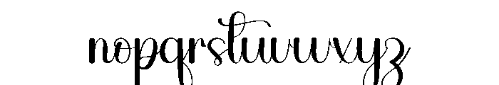 Perfectly Birthday Font LOWERCASE