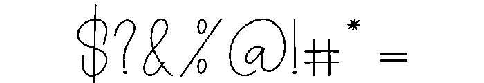 Perfectly Wonderful Font OTHER CHARS