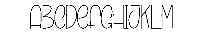 Perfectly Wonderful Font UPPERCASE