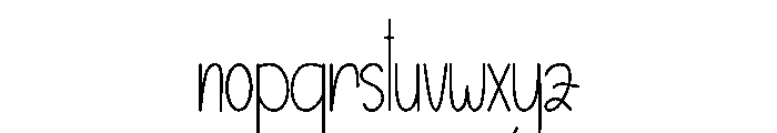 Perfectly Wonderful Font LOWERCASE