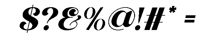 Perfina Italic Font OTHER CHARS