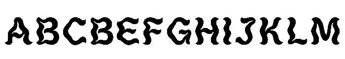 Perforated Regular Font UPPERCASE
