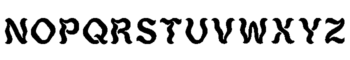 Perforated Regular Font UPPERCASE