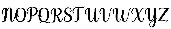 Perfume_Script Font UPPERCASE