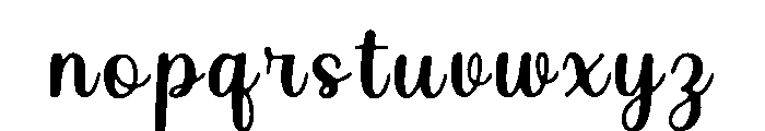 Perfume_Script Font LOWERCASE