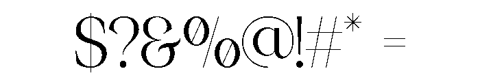 Pergale Regular Font OTHER CHARS