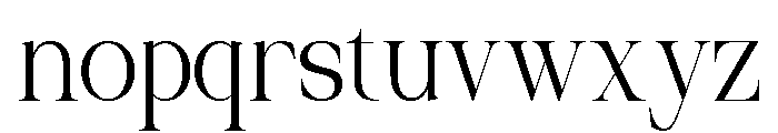 Pergale Regular Font LOWERCASE