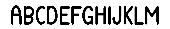 Personal Space Font UPPERCASE
