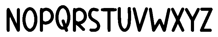 Personal Space Font UPPERCASE