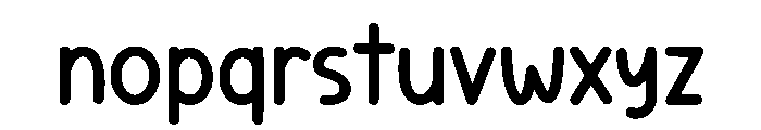 Personal Space Font LOWERCASE