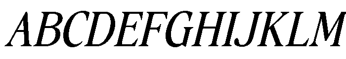 Personal Vogue Italic Font UPPERCASE
