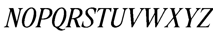 Personal Vogue Italic Font UPPERCASE