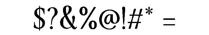 Personal Vogue Regular Font OTHER CHARS