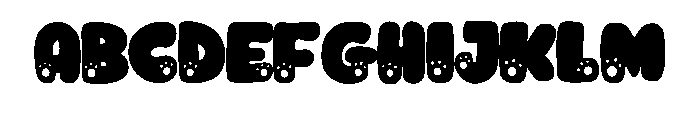 Pet Paw Print By Squeeb Regular FONT