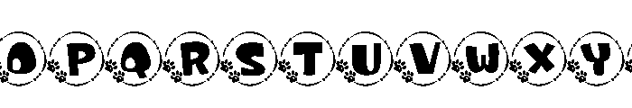 Pet monogram Font UPPERCASE