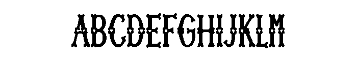 Petal Charm Font UPPERCASE