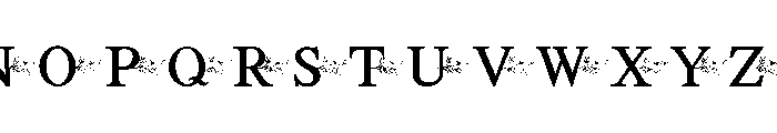 Petal Floral Font UPPERCASE