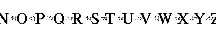 Petal Floral Font LOWERCASE
