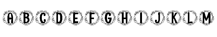Petalia Monogram Font UPPERCASE