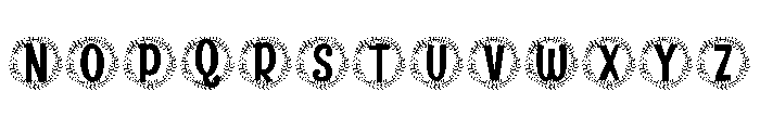 Petalia Monogram Font LOWERCASE