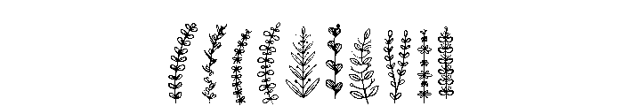 Petaline Dingbat Font OTHER CHARS