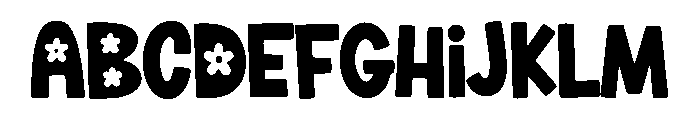 Petaloo Font UPPERCASE
